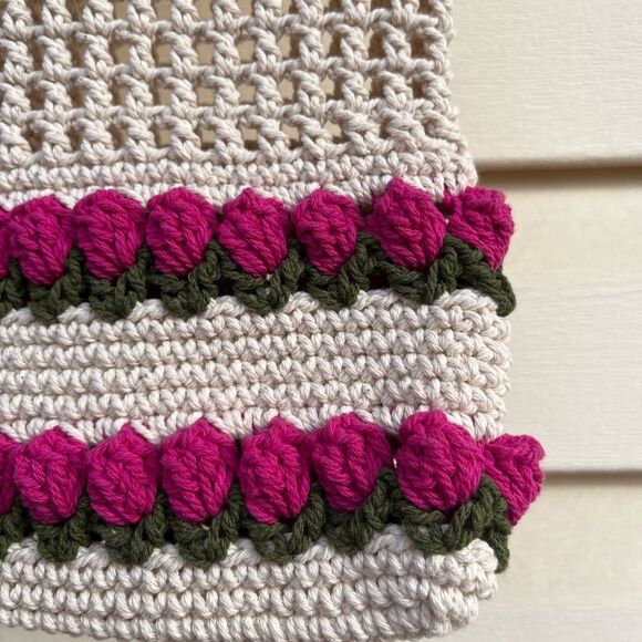 Brand new, handmade woven bag from Thailand, unique, multifunctional, 12x13 in - Picture 4 of 7